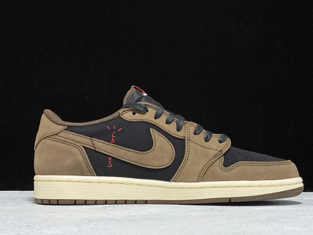 One Kick CQ4277-001 OG Scott SP 1 Dark Travis x Air Jordan Low Mocha 0808